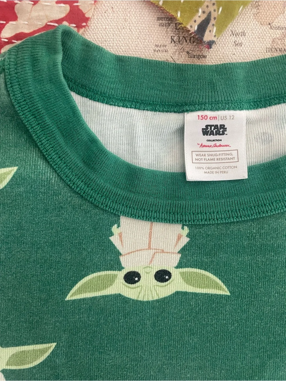 Hanna Andersson Baby Yoda Star Wars Pajamas Unisex Size 12